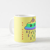 Rainbow Cloud Unicorn personaliseren Koffiemok (Voorkant links)
