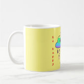 Rainbow Cloud Unicorn personaliseren Koffiemok (Links)