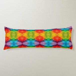 Rainbow Cloud Waterverf Art Lichaamskussen