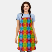 Rainbow Cloud Waterverf Art Schort (Gedragen)
