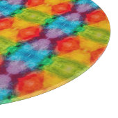 Rainbow Cloud Waterverf Art Snijplank (Hoek)