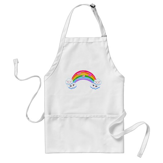 Rainbow Clouds Apron Standaard Schort (Voorkant)