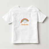 Rainbow Clouds Birthday Kinder Shirts (Voorkant)