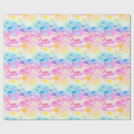  Rainbow Clouds Cadeaupapier (Vlak)