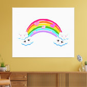 Rainbow Clouds Canvas afdrukken (Insitu (Woonkamer))