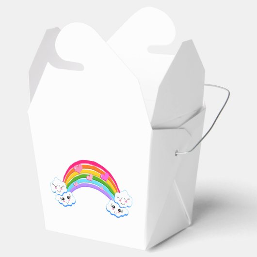 Rainbow Clouds Favor Box Bedankdoosjes (Geopend)