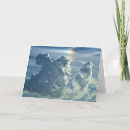 Rainbow Clouds Folded Greetings Kaart