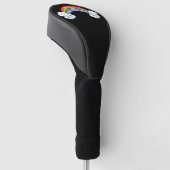 Rainbow Clouds Golf Club Hoesje Golfheadcover (Schuin)