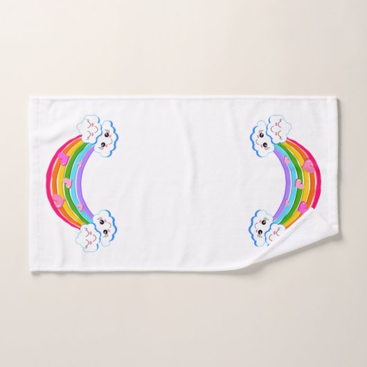 Rainbow Clouds-handdoekset Bad Handdoek (Handdoek)