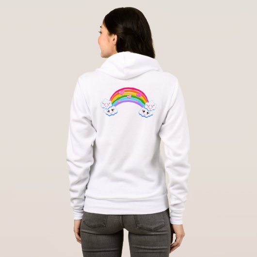 Rainbow Clouds Hoodie #2 (Achterkant volledig)