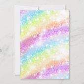 Rainbow Clouds Invitation Magical Day Kaart (Achterkant)