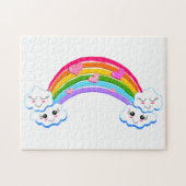 Rainbow Clouds Jigzaag Puzzle Legpuzzel (Horizontaal)