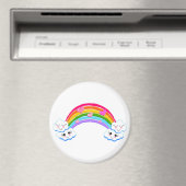 Rainbow Clouds Magnet (Insitu (Vaatwasser))