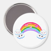 Rainbow Clouds Magnet (Voorkant / Achterkant)