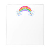 Rainbow Clouds Notepad Notitieblok (Voorkant)
