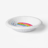 Rainbow Clouds Paper Bowls Papieren Kommen (Gebogen)