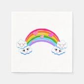 Rainbow Clouds Paper Napkins Servet (Voorkant)
