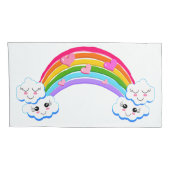 Rainbow Clouds Pillowcases Kussensloop (Achterkant-Rechts)