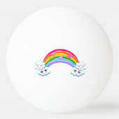 Rainbow Clouds Ping Pong Balls Pingpongbal (Voorkant)