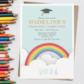 Rainbow Clouds Preschool Kinder Afstuderen Kaart