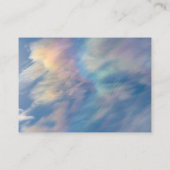 Rainbow Clouds Professioneel Bedankt Kaarten Visitekaartje (Achterkant)