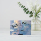 Rainbow Clouds Professioneel Bedankt Kaarten Visitekaartje (Staand voorkant)