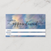 Rainbow Clouds Professionele Afspraakkaarten Afsprakenkaartje (Voorkant)