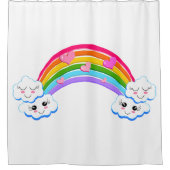 Rainbow Clouds Showgordijn Douchegordijn (Voorkant)