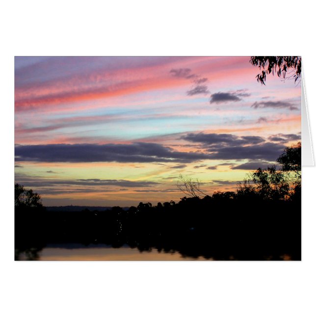Rainbow Clouds Skies Kaart (Voorkant Horizontaal)