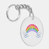 Rainbow Clouds Sleutelhanger (Voorkant Links)