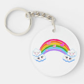 Rainbow Clouds Sleutelhanger (Voorkant)