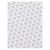 Rainbow Clouds Stars Gold Glitter Baby shower Scha Tafelkleed (Voorkant)