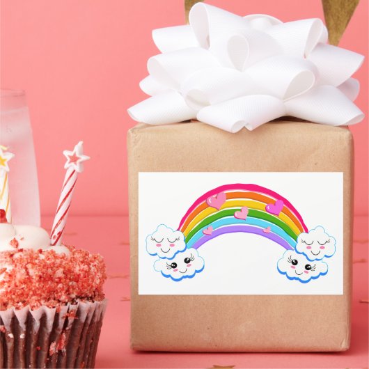 Rainbow Clouds Stickers (Feest)