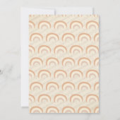 Rainbow Clouds striped Hallo Little One Birthday Kaart (Achterkant)