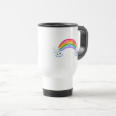 Rainbow Clouds Travel Mug Reisbeker (Voorkant rechts)