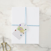 Rainbow clouds twinkle Twinkle Little Star baby Cadeaulabel (Met Touw)