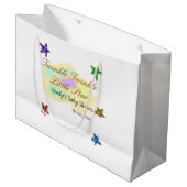 Rainbow clouds twinkle Twinkle Little Star baby Groot Cadeauzakje (Voorkant Gekanteld)