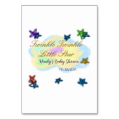 Rainbow clouds twinkle Twinkle Little Star baby Kaart (Achterkant)