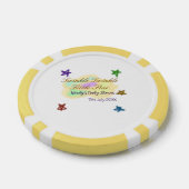 Rainbow clouds twinkle Twinkle Little Star baby Poker Chips (Enkel)