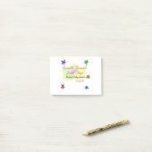 Rainbow clouds twinkle Twinkle Little Star baby Post-it® Notes (Op bureau)