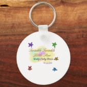 Rainbow clouds twinkle Twinkle Little Star baby Sleutelhanger (Voorkant)