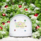 Rainbow clouds twinkle Twinkle Little Star baby Sneeuwbol (Kerstmis)