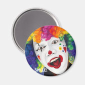 Rainbow Clown, LACH! Magneet (Voorkant / Achterkant)