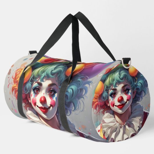 Rainbow Clowns Fun Happy Large Duffel Bag Plunjezak (Linkerhoek)