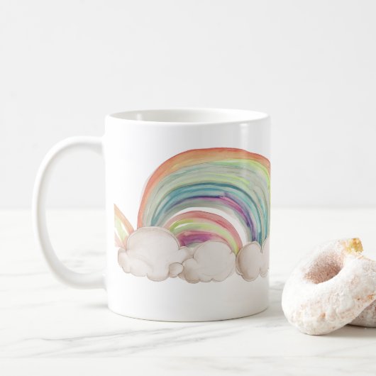 Rainbow Coffee Cup Koffiemok (Met donut)