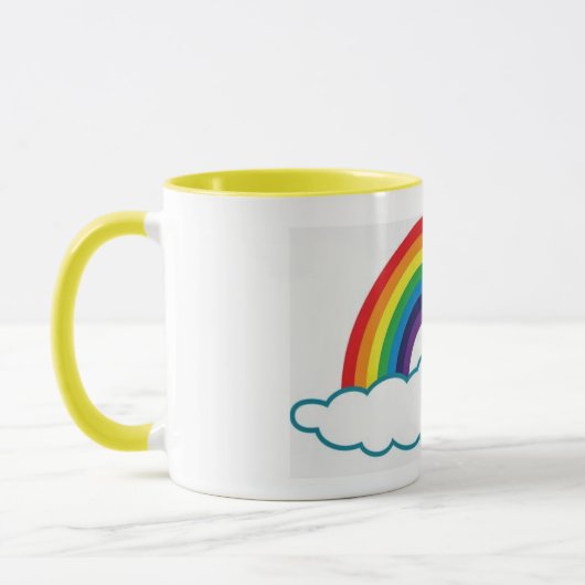 Rainbow Coffee Cup Mok (Links)