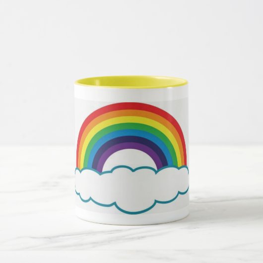 Rainbow Coffee Cup Mok (Midden)