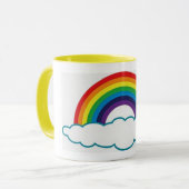 Rainbow Coffee Cup Mok (Voorkant links)