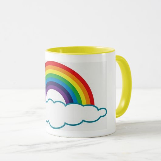 Rainbow Coffee Cup Mok (Voorkant rechts)