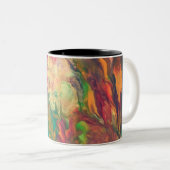 Rainbow Coffee Mok Boho Kleurrijke Thee Beverage C (Voorkant rechts)